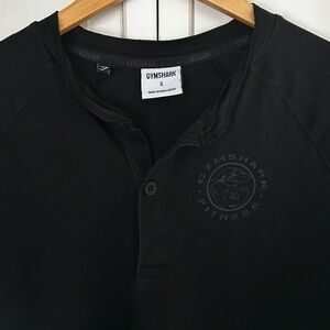 Gymshark Legacy Men’s Size S 3/4 Length Sleeve Henley Fitness Top